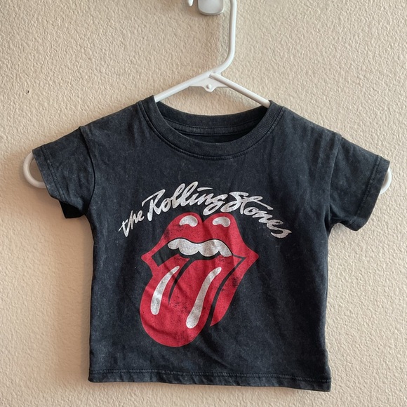 Rolling Stones Black Infant Baby T-Shirt size 12 Months - Picture 1 of 2